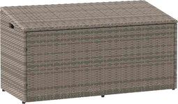 vidaXL - Tuinbox - 110x50x58 - cm - poly - rattan - grijs
