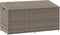 vidaXL - Tuinbox - 110x50x58 - cm - poly - rattan - grijs