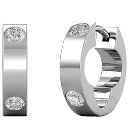 Yolora YO-E067-WG-CC - Dames Oorbellen - Kalpa Camaka Kristallen - Zilverkleurig