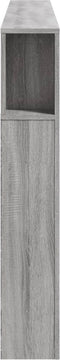 Hoofdeinde met LED 200x18,5x103,5 cm bewerkt hout grijs sonoma