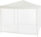 Tuinprik met 4 mugnetten - 3x3m - staal en polyester 140 g - wit