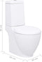 vidaXL - Toilet - met - afvoer - achter - keramiek - wit