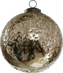 PTMD Crinkle Kerstbal - H13 x Ø12,5 cm - Glas - Goud