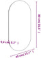 vidaXL - Spiegel - 80x40 - cm - glas