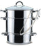 Feel Maestro MR-1030 - Stoomoven met braadpan - Roestvrij staal Ø 26 cm 8 L - Zilver