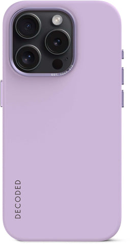 Decoded D24IPO15PMBCS9DR - Silicone Back Cover - Schokbestendig en Krasbestendig - Paars