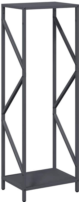 vidaXL - Brandhoutrek - 34x25x100 - cm - koudgewalst - staal - antracietkleurig