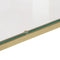 vidaXL - Wandtafel - roestvrijstaal - en - gehard - glas - goudkleurig