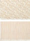 J-Line tafelkleed Indi - textiel - taupe - 2 stuks