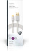 Nedis CCTB61600AL20 - USB A naar USB type-C kabel - 200 cm - Aluminium