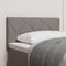 vidaXL - Hoofdbord - met - Diamantblok - Design - Taupe - 80 - cm - Stof