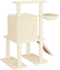 vidaXL - Kattenmeubel - met - sisal - krabpalen - 96,5 - cm - crèmekleurig