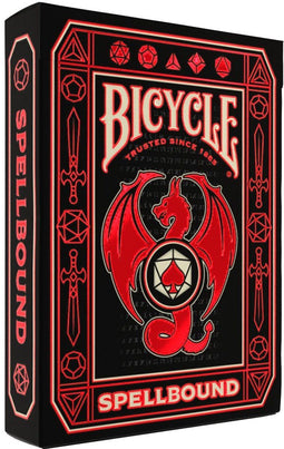 Bicycle Spellbound - Premium Speelkaarten - Handgetekende ontwerpen - Karmijnrood