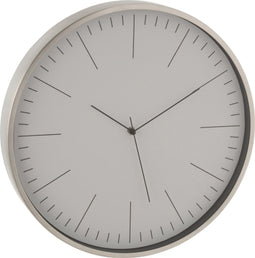 J-Line klok Gerbert - metaal - grijs - Ø 40 cm
