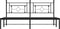 vidaXL - Bedframe - met - hoofdbord - metaal - zwart - 180x200 - cm
