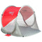 Nils NC3142 Zelfontplooiende Strandtent Rood-Grijs met Grondzeil