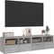 vidaXL - Tv-wandmeubels - 2 - st - 60x30x30 - cm - bewerkt - hout - grijs - sonoma - eiken