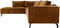Hoekbank Morgan links - 248x261x88 - Adore 132 Goud - Velours