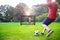 Dunlop Voetbaldoel - Voetbal Goal 180 x 120 x 60 cm - Metaal - Zwart/Rood