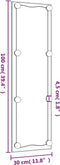 vidaXL - Wandspiegel - met - LED's - rechthoekig - 30x100 - cm - glas