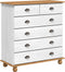 vidaXL - Lade - 'ASKIM'Wit - 91x40x95,5 - cm - Massief - Grenenhout