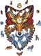 UNIDRAGON Houten Puzzel Voor Volwassenen Dier - Vurige Vos - 107 stukjes - Small 16x24 cm