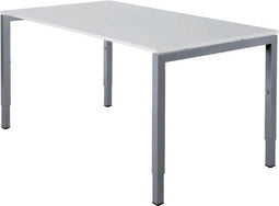 Bureau NPO Fyra vaste hoogte 160x80cm alu frame wit blad