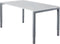Bureau NPO Fyra vaste hoogte 160x80cm alu frame wit blad