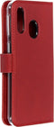 Selencia Galaxy A40 - Echt Lederen Bookcase - 3 Pashouders - Rood