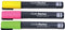 Krijtmarker Sigel whiteboard fluor roze/geel/groen 1-5mm - 10 stuks