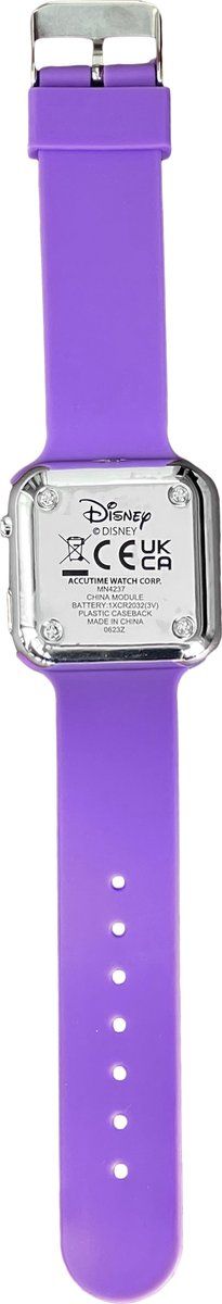 Accutime - LED Watch Minnie Mouse - Kinderhorloge Met LED Display Voor Datum en Tijd - Paars