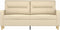 vidaXL - Tweezitsbank - 140 - cm - stof - crèmekleurig