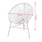 vidaXL - Tuinmaanstoel - poly - rattan - wit