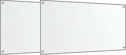 vidaXL - Spatschermen - keuken - 2 - st - 80x40 - cm - gehard - glas - transparant