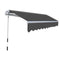 vidaXL - Luifel - handmatig - uittrekbaar - 300 - cm - antraciet