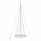 LED Kerstboom met 450 LED Koudwit 138.5 x 138.5 x 399 cm Metaal