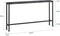 SoBuy FSB19-SCH - Consoletafel - Zwart Marmerlook 120x20x65cm - Smal Design Hout/Metaal