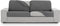 Kussenhoes Eysa THOR Donker grijs 100 x 15 x 200 cm Sofa