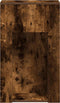 vidaXL - Computertorenstandaard - met - lade - 30x44x74 - cm - gerookt - eikenkleur