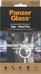 PanzerGlass - ClearCase - hoesje met MagSafe antibacterieel voor iPhone - 14 - Plus / 15 - Plus - transparant - en - zwart