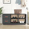 vidaXL - Schoenenbank - 100x34x45 - cm - massief - grenenhout - grijs