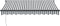 vidaXL - Luifel - handmatig - uittrekbaar - en - LED - 300x250 - cm - antraciet - en - wit