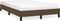 vidaXL - Bedframe - zonder - matras - 120x190 - cm - stof - donkerbruin