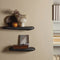 WOOOD Rock - Wandplank - Aluminium - Zwart - 7x60x13