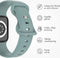 imoshion Siliconen⁺ bandje - Geschikt voor Apple Watch 1, 2, 3, 4, 5, 6, 7, 8, 9, 10 (42 mm), SE - 38/40/41 mm - Groen - S/M