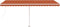 vidaXL - Luifel - vrijstaand - automatisch - 500x300 - cm - oranje - en - bruin