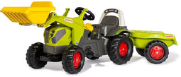 Rolly Toys CLAAS AXOS 240 - Traptractor - Voorlader en aanhanger - Meerkleurig