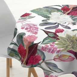 Vlekbestendig tafelkleed Muaré 0318-105 Blommor