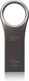 Silicon Power Jewel J80 - USB-stick - 32 GB - USB 3.0 - Titanium