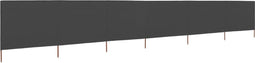 vidaXL - Windscherm - 6-panelen - 800x80 - cm - stof - grijs